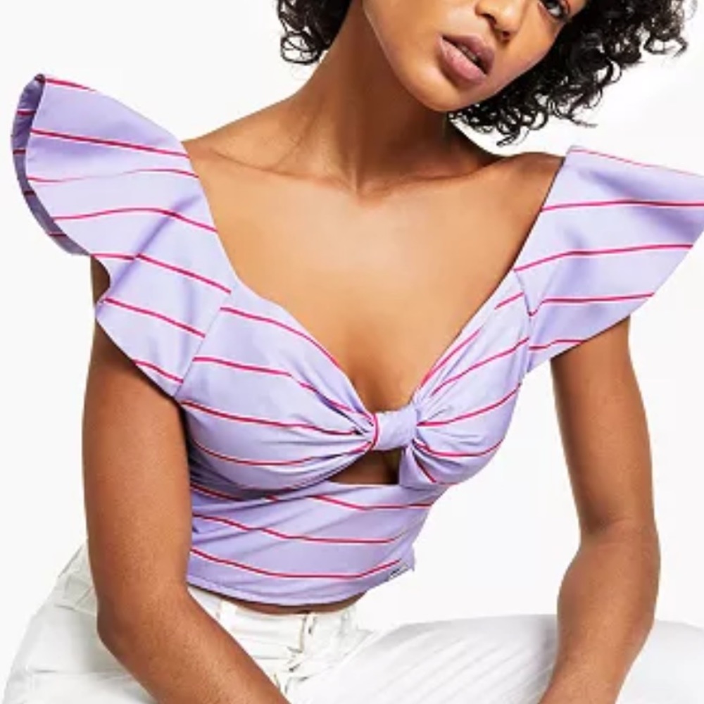 New Guess Lilac Crop top